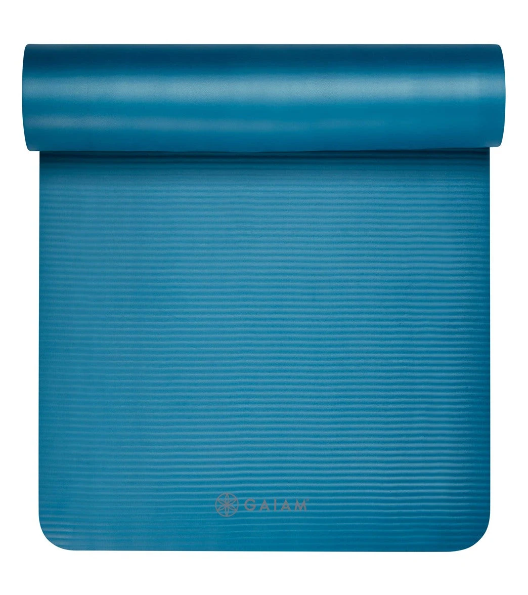 Gaiam Fitness Mat, 10mm Blue - Image 2