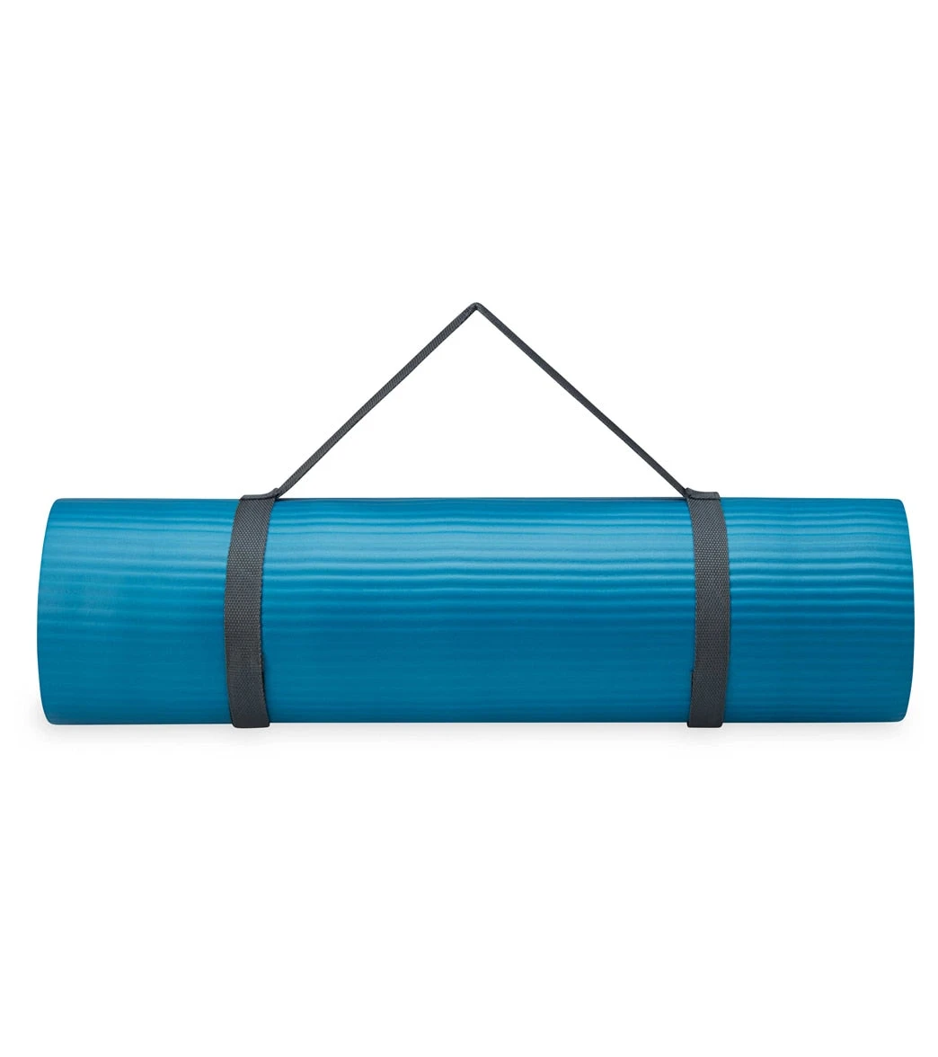 Gaiam Fitness Mat, 10mm Blue - Image 4