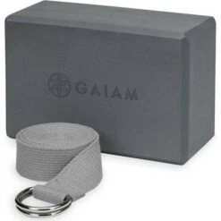 Gaiam Block & Strap Combo