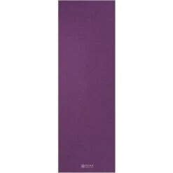 Gaiam Essentials Premium Yoga Mat With Yoga Mat Carrier Sling, Purple, 72 InchL X 24 InchW X 1/4 Inch Thick