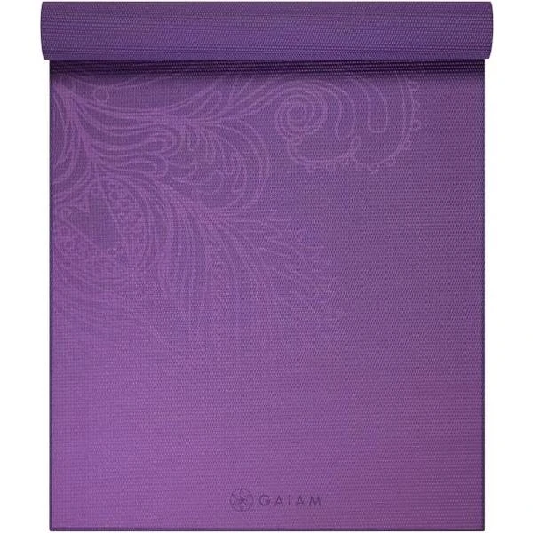 Gaiam Fading Flower Yoga Mat 4mm