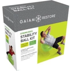 Gaiam Restore Strong Back Stability Ball Kit 1 Ball