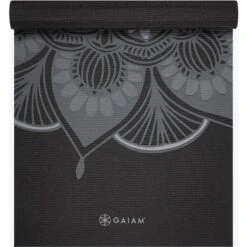 Gaiam Yoga Mat Classic 4mm Print Thick Non Slip Exercise & Fitness Mat For All Types Of Yoga, Pilates & Floor Workouts (68" X 24" X 4mm) Mystic Ink
