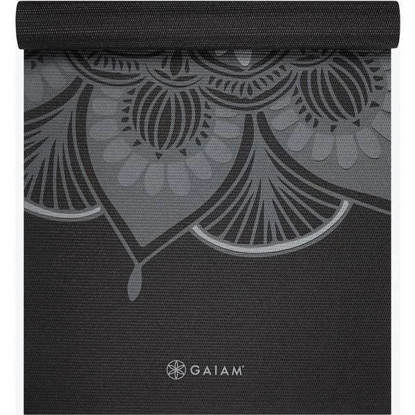 Gaiam Yoga Mat Classic 4mm Print Thick Non Slip Exercise & Fitness Mat For All Types Of Yoga, Pilates & Floor Workouts (68" X 24" X 4mm) Mystic Ink