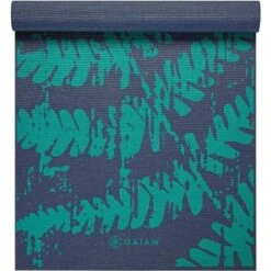 Gaiam Yoga Mat Classic Print Non Slip Exercise & Fitness Mat For All Types Of Yoga, Pilates & Floor Workouts, Midnight Fern, 4mm